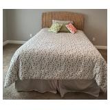 Pottery Barn Bed Frame, Beautyrest Black Hybrid Queen Mattress & Bedding Set