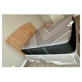 Pottery Barn Bed Frame, Beautyrest Black Hybrid Queen Mattress & Bedding Set