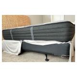 Pottery Barn Bed Frame, Beautyrest Black Hybrid Queen Mattress & Bedding Set