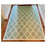 Monaco Ocean Port Turquoise Sand Area Rug