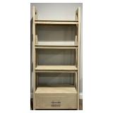 Light Wood Bookcase With Drawer