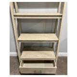 Light Wood Bookcase With Drawer