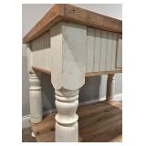 Rustic Wood Console Table With Drawer