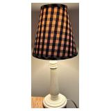 Framed Kitchen Print, Woven Top Stool and Lamp