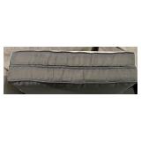 Ashley 3-Cushion Gray Sofa With Nailhead Trim - Matches Lot 21