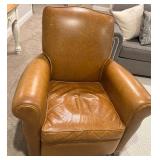 Room & Board Tobacco Brown Leather Recliner