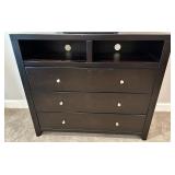 Black Three-Drawer Dresser