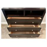 Black Three-Drawer Dresser