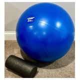 Fitness Gear 65 Cm Exercise Ball & Foam Roller