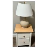 Nadeau Nightstand & Ceramic Table Lamp