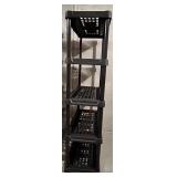 4-Shelf Plastic Storage Rack