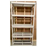White 4-Shelf Utility Rack