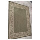 Green Patterned Area Rug