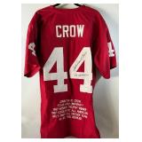 John David Crow Autographed w/ JSA COA and Inscribed Custom Texas A&M Stat Football Jersey