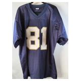 Tim Brown Autographed w/ COA Custom Notre Dame Stat Football Jersey