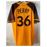 Gaylord Perry Autographed w/ JSA COA San Diego padres Baseball Jersey