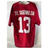 Tua Tagovailoa Autographed w/ JSA COA Custom University of Alabama Football Jersey