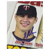 Joe Mauer Autographed Beckett Magazine - Minnesota Twins Baseball