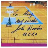 John Wooden Autographed 1972 Sports Illustrated Basketball Magazine
