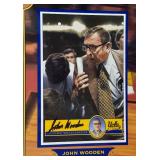 John Wooden and Bill Walton Autographed w/ COA Card and Medallion UCLA Bruins Basketball Piece
