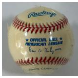 Ken Griffey Jr. Autographed Baseball Rawlings OALB Budig Ball w/ Case