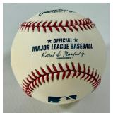 Lou Brock Autographed and Inscribed "HOF 85" Rawlings OMLB Manfred Jr. Baseball w/ Case