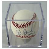 Lou Brock Autographed and Inscribed "HOF 85" Rawlings OMLB Manfred Jr. Baseball w/ Case