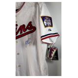 Joe Mauer Autographed NEW WITH TAGS Minnesota Twins MLB Authentic Baseball Jersey Size 44