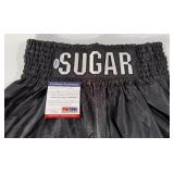 Sugar Ray Leonard Autographed w/ PSA DNA COA Boxing Trunks
