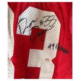 Ron Dayne Autographed w/ PSA COA and Heisman Inscription University of Wisconsin Football Jersey