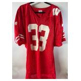 Ron Dayne Autographed w/ PSA COA and Heisman Inscription University of Wisconsin Football Jersey