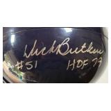 Dick Butkus Autographed Full Sized Chicago Bears Riddell Football Helmet Inscribed "HOF 79"