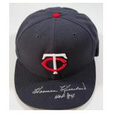 Harmon Killebrew Autographed Minnesota Twins MLB Authentic Baseball Hat Inscribed "HOF 