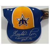 Gaylord Perry Autographed New Seattle Mariners MLB Cooperstown Collection Baseball Hat Inscribed "HOF 