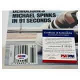 Mike Tyson Autographed w/ PSA DNA COA Sports Illustrated Boxing Photo / Poster