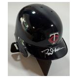 Rod Carew Autographed Minnesota Twins Baseball Mini Helmet w/ Case