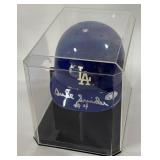 Duke Snider Autographed w/ Tristar COA Los Angeles Dodgers Baseball Mini Helmet w/ Case