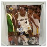 Chris Webber Autographed Upper Deck Authentic COA Basketball Photo Card