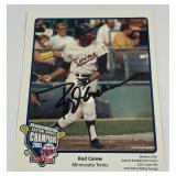 Rod Carew Autographed Minniesota Twins Team Issued Baseball Post Card