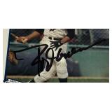 Rod Carew Autographed Minniesota Twins Team Issued Baseball Post Card