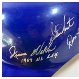 Chicago Cubs Autographed Batting Helmet w/ 13 Signatures - Fergie Jenkins, Bill Madlock, Jerome Walton, Andy Pafko - Baseball