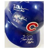 Chicago Cubs Autographed Batting Helmet w/ 13 Signatures - Fergie Jenkins, Bill Madlock, Jerome Walton, Andy Pafko - Baseball