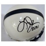 Larry Johnson Autographed Penn State University Mini Football Helmet w/ Case and Card