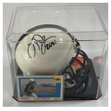 Larry Johnson Autographed Penn State University Mini Football Helmet w/ Case and Card