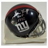 Sam Huff Autographed and Inscribed "HOF 1982" New York Giants Mini Football Helmet