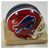 Marv Levy Autographed 2x Buffalo Bills Mini Football Helmet