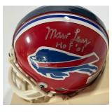 Marv Levy Autographed 2x Buffalo Bills Mini Football Helmet