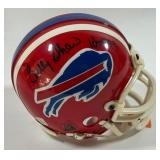 Billy Shaw Autographed and Inscribed "HOF 99" Buffalo Bills Mini Football Helmet