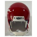 Y.A. Tittle Autographed and Inscribed "HOF 71" Throwback Mini Football Helmet