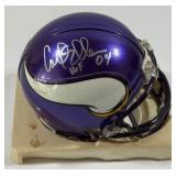 Carl Eller Autographed and Inscribed "HOF 04" Minnesota Vikings Mini Football Helmet